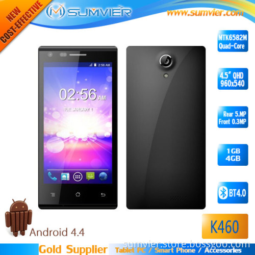 4.5inch Qhd Touch Screen 960*540 Mtk6582m Quad-Core Phone (K460)